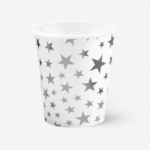Стакан бумажный "Звёзды" Серебро 260 мл 1707367