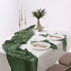 Дорожка на стол "Жатка зелёная" 90х300 см 10875217