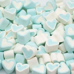 Маршмеллоу "Сердечки бело-голубые" 100 г , 219 ₽ Маршмеллоу "Сердечки бело-голубые" 100 г