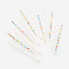 Свечи декоративные "Сердца и блёстки" 14 см 12 шт 10603283