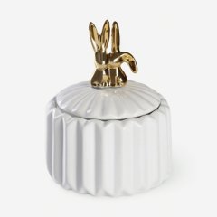 Банка керамическая "Золотые зайки" 600 мл 5487570