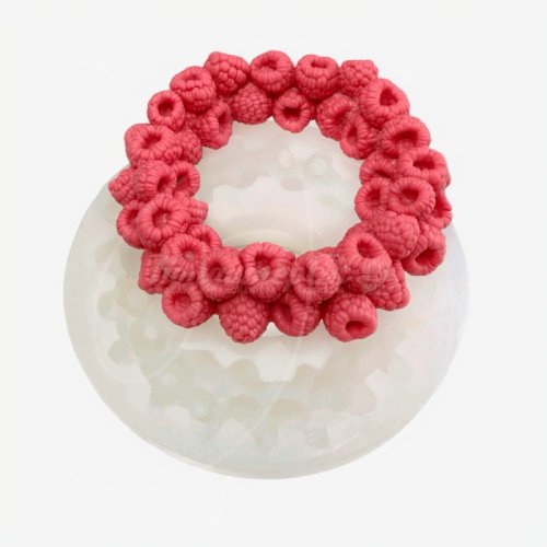 Молд силиконовый "Венок из малины" 8 см 