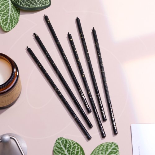 Свечи декоративные Чёрные 16,5 см 6 шт 7003969; Свеч-40