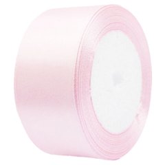 Лента для декора и упаковки Атласная 68 Пепельно-розовая 2,5 см 