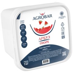 Пюре замороженное AGROBAR Арбуз 1 кг 