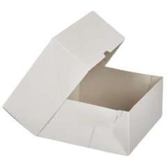 Коробка для торта Белая ForGenika 25х25х12 см