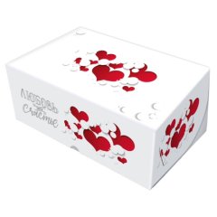 Коробка на 6 капкейков с окошком "Любовь - это счастье" 25х17х10 см 5 шт