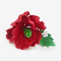 Фигурка из мастики "Мак" 