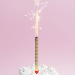 Свеча декоративная "Фонтан" 12 см 1 шт 1553639