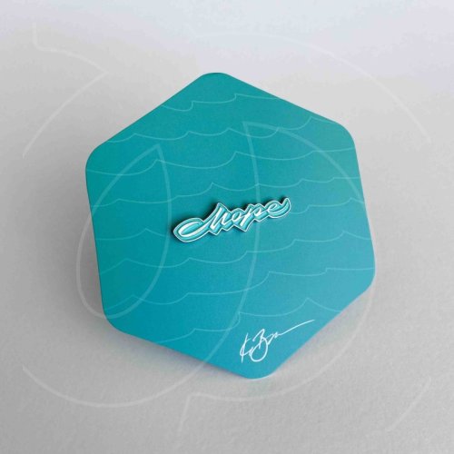 Значок с символом Калининграда "Море" Бирюзовый 