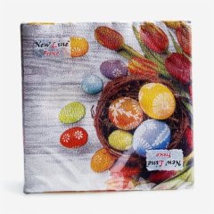 Салфетки бумажные "Пасхальные яйца" 33х33 см 20 шт 9517387