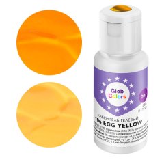 Краситель пищевой гелевый водорастворимый GLEB (CAKE) COLORS 106 Egg Yellow 20 г CC106EY