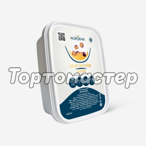 Пюре замороженное AGROBAR Маракуйя 250 г 