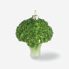 Игрушка ёлочная стеклянная "Брокколи" GLT531