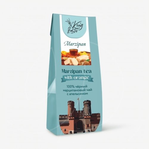 Чай листовой Чёрный марципановый с апельсином Kenig Roaster 40 г 