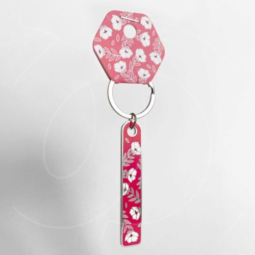 Брелок с символом Калининграда Цветы Розовый 