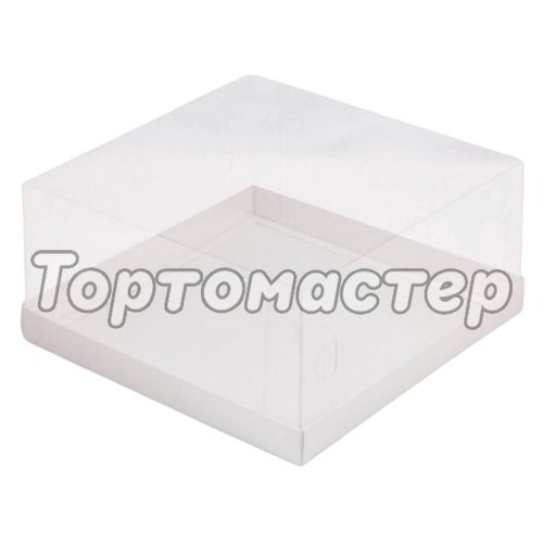 Коробка для торта с прозрачной крышкой 20,5х20,5х10 см 025180