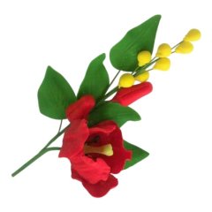 Сахарное украшение "Тюльпан, мимоза" 