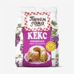 Сухая смесь для выпечки "Кекс с изюмом" Печём Дома 300 г 