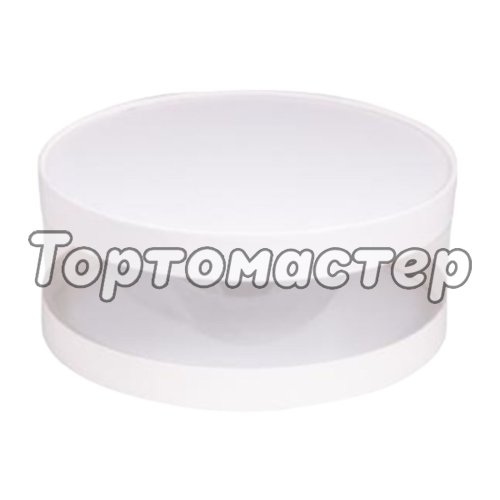 Коробка для торта белая 24х10 см 070120