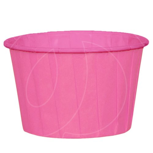 Капсула бумажная с подворотом Розовая D50 H40 1 шт 