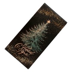Обёртка для шоколадной плитки "С Новым Годом" Золотая ёлка 18,2x15,5 см