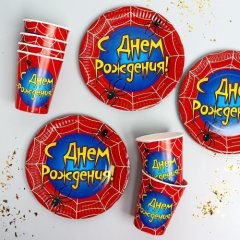Набор бумажной посуды "Человек-паук" 7105120