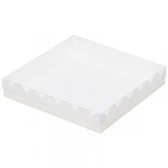 Коробка для печенья/конфет Белая 15,5х15,5х3,5 см 50 шт 080410