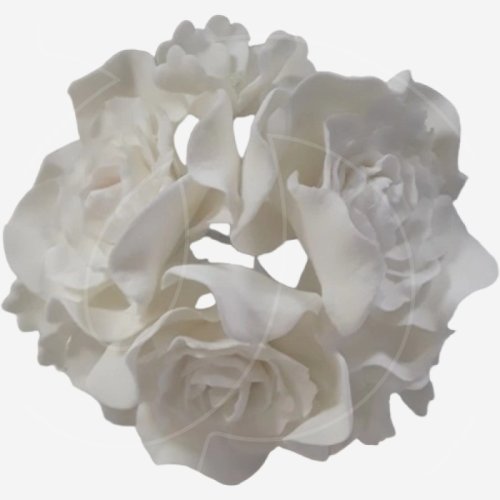 Украшение сахарное "Роза белая" 