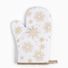Варежка-прихватка кухонная "Снежинки" 9446098	