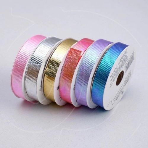 Набор лент для декора и упаковки Пластиковых "Блеск" 1,2 см 6 шт 2952001							