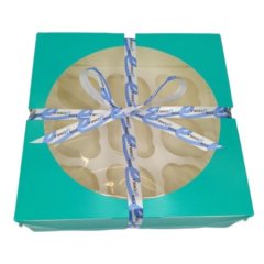 Коробка на 9 капкейков с окошком ForGenika Muf Pro Window Mint ForG MUF9 PRO I W M