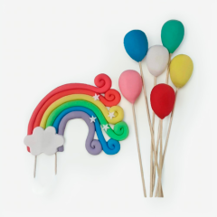 Фигурка из мастики "Радуга" 