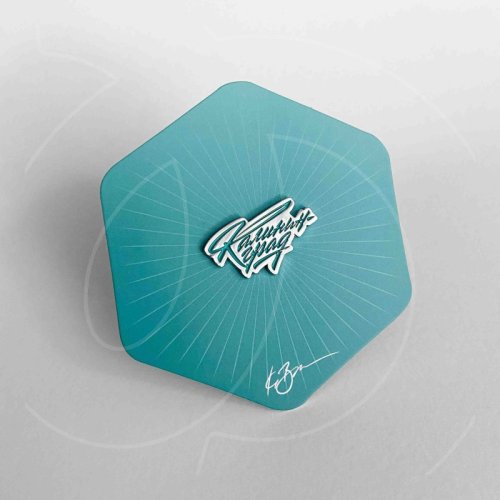 Значок с символом Калининграда Бирюзовый 