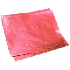 Фольга для конфет обёрточная Розовая 10х10 см 100 шт 