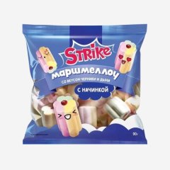 Маршмеллоу Zerfer "Strike" со вкусом черники и дыни 90 г , 89 ₽ Маршмеллоу Zerfer "Strike" со вкусом черники и дыни 90 г