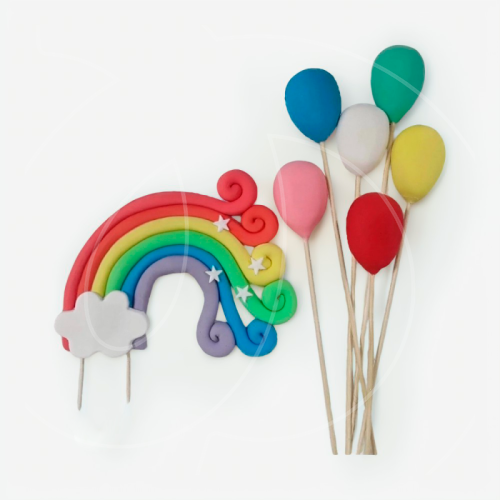 Фигурка из мастики "Радуга" 