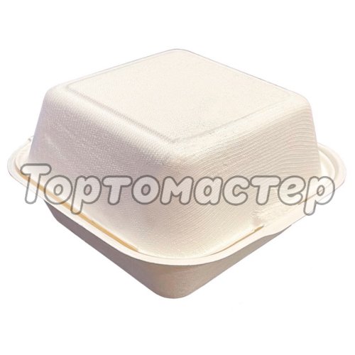 Упаковка для бенто-торта Белая 15,5х15,5 см дно 10х10 см