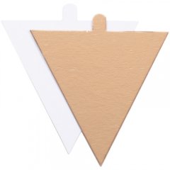 Подложка под десерт с держателем Треугольник Золото 1,5 мм 10 шт
