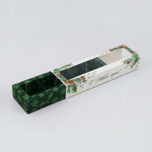 Коробка на 5 конфет "С новым счастьем" 21х3х5,5 см 10400575, 59 ₽ Коробка на 5 конфет "С новым счастьем" 21х3х5,5 см 10400575