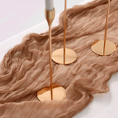 Дорожка на стол "Жатка бежевая" 90х300 см 10875215