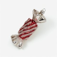 Игрушка ёлочная стеклянная "Конфета. Суфле ягодное" YQL1562