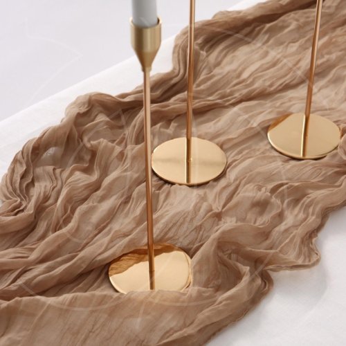 Дорожка на стол "Жатка бежевая" 90х180 см 10875224