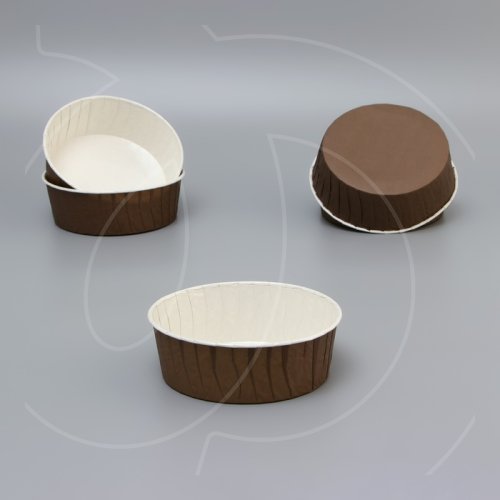 Форма для выпечки кексов бумажная Коричневая 13,6х5 см 10345215