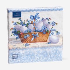 Салфетки бумажные "Пасхальная корзина" 33х33 см 20 шт 7797508