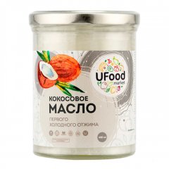 Кокосовое масло нерафинированное Ufood 400 г 