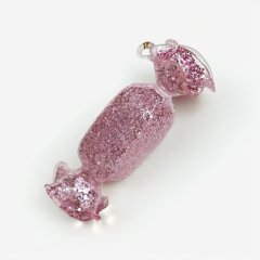 Игрушка ёлочная стеклянная "Конфета. Розовый лед" YQL1703