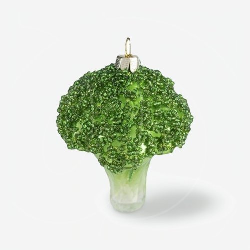 Игрушка ёлочная стеклянная "Брокколи" GLT531
