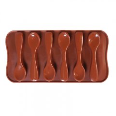 Форма силиконовая для шоколада Ложки 6 шт