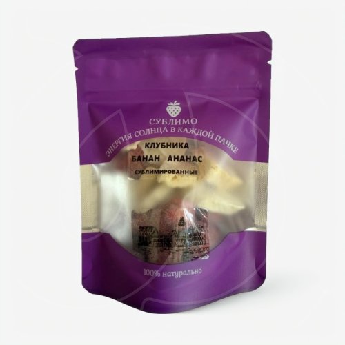 Клубника, банан, ананас сублимированные Сублимо 20 г 
